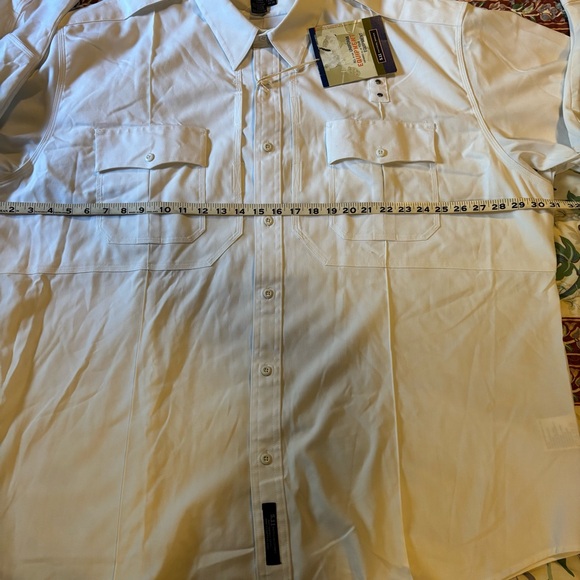 5.11 Tactical Shirt 4XL White Police Combat Casual Button Down Patrol Uniform - Picture 9 of 11